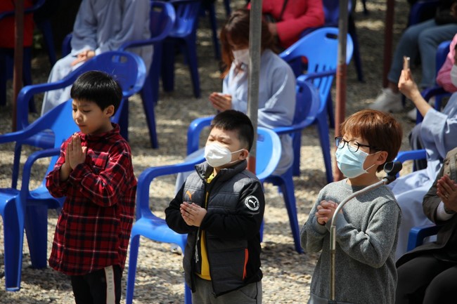 A light moment of the Vesak ceremony overseas